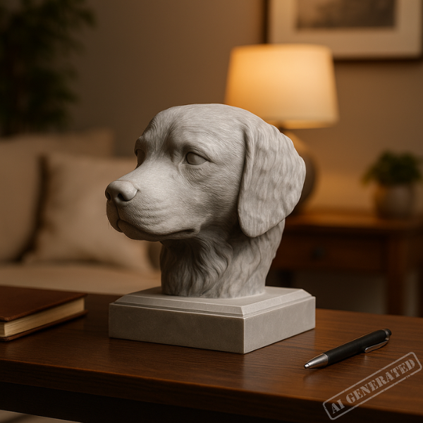 Golden retriever byste