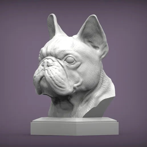Fransk bulldog byste