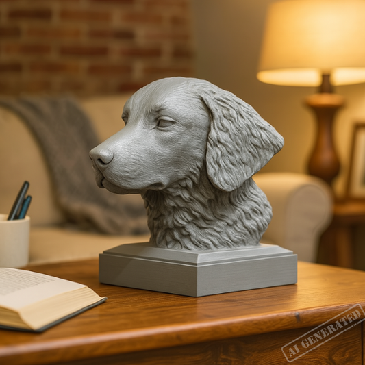 Curly coated retriever byste