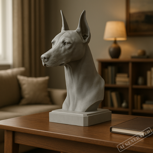 Doberman byste