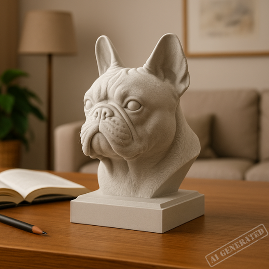 Fransk bulldog byste