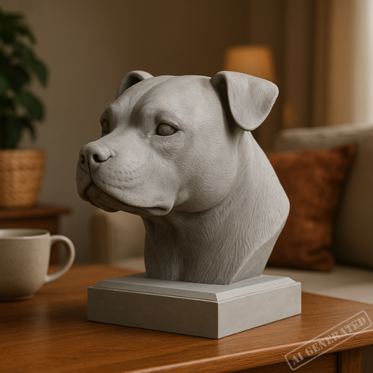 Staffordshire bull terrier byste
