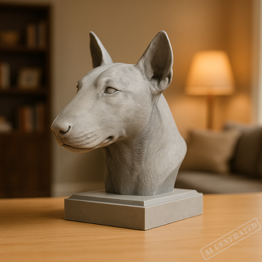 Bull terrier byste